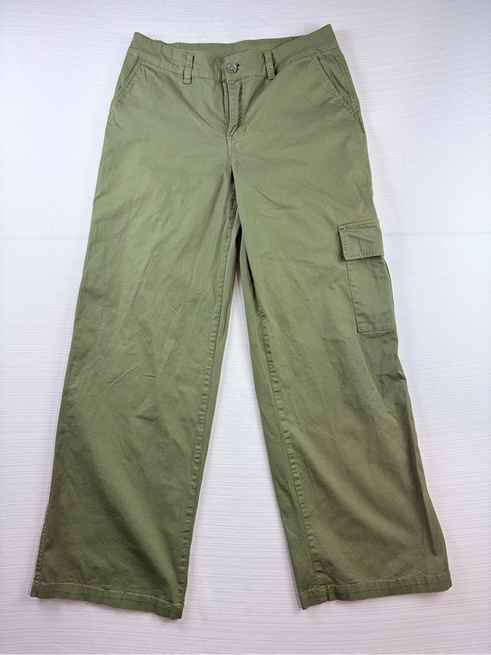 New York & Company Olive Cargo Pants - Straight Leg